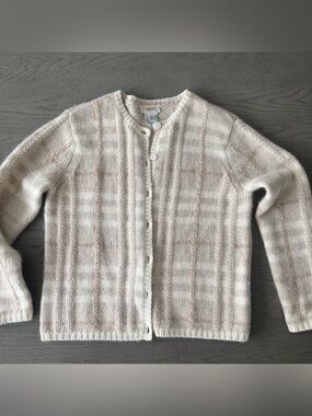 Gorgeous Vintage 1980s Talbots Lambswool & Angora Cardigan Sweater – Women’s Med
